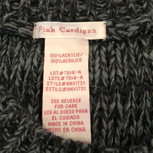 Pink Cardigan Sweater/Cardigan - Picture 2 of 3